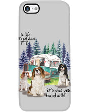 Load image into Gallery viewer, Cavalier King It's Who You Travel With Gift For Dog Lovers Phone case
