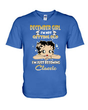 Load image into Gallery viewer, Birthday Gift For December  Girl I’m Not Getting Old I’m Just Becoming Classic Guys V-Neck
