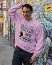 Load image into Gallery viewer, Look Right Beside You Eagle Mom Gift For Son Sweatshirt
