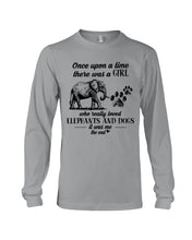 Load image into Gallery viewer, A Girl Really Loved Elephants And Dogs  Special Custom Design Unisex Long Sleeve
