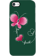Load image into Gallery viewer, Faith Butterfly Breast Cancer Awareness Custom Design Phone case

