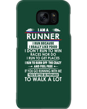 Load image into Gallery viewer, I Am A Runner I Run Because I Really Like Food Custom Design Phone case
