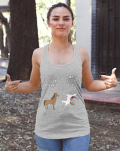 Load image into Gallery viewer, Funny Unicorn Difference Between Your Regular Aunt And My Dutch Aunt Ladies Flowy Tank
