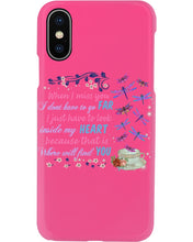 Load image into Gallery viewer, Butterflies When I Miss You I Just Have To Look Inside My Heart Gift For Lover Phone case
