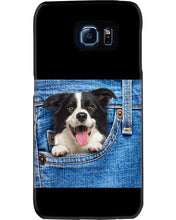 Load image into Gallery viewer, Border Collie In Denim Pocket Gift For Dog Lovers Phone case
