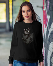 Load image into Gallery viewer, Cat In Your Front Pocket Perfect Gift For Friends Who Loves Cat Sweatshirt
