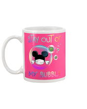 Load image into Gallery viewer, Lovely Phone Case Rainbow Design Stay Out Of My Bubble Gift For Friends Mug
