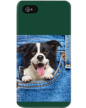 Load image into Gallery viewer, Border Collie In Denim Pocket Gift For Dog Lovers Phone case
