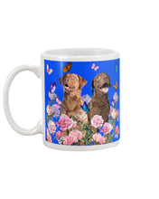 Load image into Gallery viewer, Gift For Dog LoversChesapeake Bay Retriever With Peonies Mug
