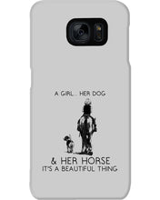 Load image into Gallery viewer, A Girl Her Dog Her Horse It's A Beautiful Thing Phone case
