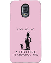 Load image into Gallery viewer, A Girl Her Dog Her Horse It's A Beautiful Thing Phone case
