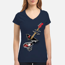 Load image into Gallery viewer, Funny Bass Inside Gift For Music Lovers Ladies V-Neck
