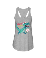 Load image into Gallery viewer, Funny Nurse Saurus Gifts For Nurse Lovers Ladies Flowy Tank
