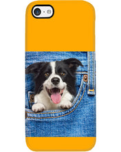 Load image into Gallery viewer, Border Collie In Denim Pocket Gift For Dog Lovers Phone case
