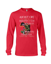 Load image into Gallery viewer, August Girl Daughter Of God Meaningful Gift For Women Unisex Long Sleeve
