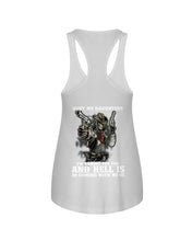 Load image into Gallery viewer, I'm Coming For You And Hell Is Coming With Me Ladies Flowy Tank
