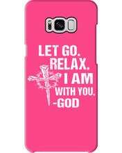 Load image into Gallery viewer, Let You Relax I Am With You Gray Background Phone case
