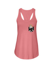 Load image into Gallery viewer, Cavalier King Charles Spaniel In Pocket - Dogs Lovers Gift Ladies Flowy Tank
