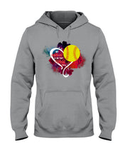 Load image into Gallery viewer, Lovely Phone Case My Heart Is On Field Gift For Softball Lovers Hoodie
