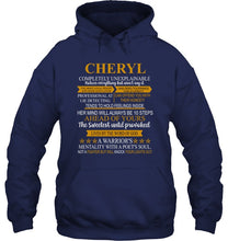 Load image into Gallery viewer, Cheryl Custom Name Gift A Warrior's Mentality With A Poet's Soul Hoodie

