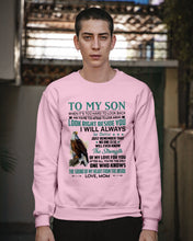 Load image into Gallery viewer, Look Right Beside You Eagle Mom Gift For Son Sweatshirt
