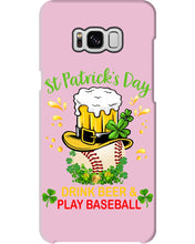Load image into Gallery viewer, Baseball Drink Beer Day St Patrick's Day Gift For Baseball Lovers Phone case
