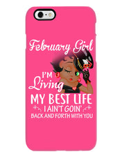 Load image into Gallery viewer, Betty Boop February Girl Living My Best Life Birthday Meaningful Gift Phone case

