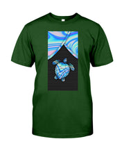 Load image into Gallery viewer, Magical Blue Turtle Pattern Gift For Turtle Lovers Guys Tee
