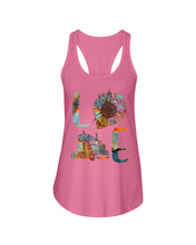 Load image into Gallery viewer, Love Trucker Simple Unique Custom Design For Personalized Job Gift Ladies Flowy Tank

