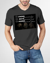Load image into Gallery viewer, Be Strong Brave And Humble Labrador Retriever Gift For Dog Lovers Guys V-Neck
