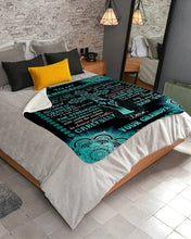 Load image into Gallery viewer, Cross Celtic Design Grandpa Gift For Granddaughter God Gave Me You Sherpa Blanket
