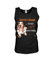 Load image into Gallery viewer, Basset Hound Kisses Fix Everything Gift For Dog Lovers Unisex Tank Top
