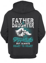 Load image into Gallery viewer, Father And Daughter Always Heart To Heart Gift For Dad Hoodie
