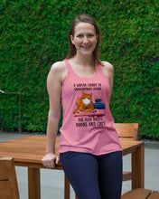 Load image into Gallery viewer, Cute Phone Case Gift For Books And Cats Lovers A Woman Cannot Be Quarantined Alone Ladies Flowy Tank
