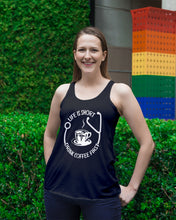 Load image into Gallery viewer, Life Is Short Drink Coffee First Special Custom Design Ladies Flowy Tank
