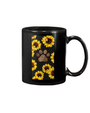 Load image into Gallery viewer, Dog Paw Sunflower  Special Custom Design For Dog Lovers Mug
