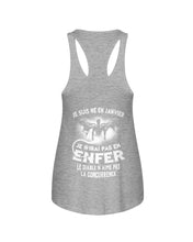 Load image into Gallery viewer, Je Suis Né El En   Jarvier   Enfer Le Diable N Aime Pas Birthday Gift Ladies Flowy Tank
