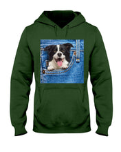 Load image into Gallery viewer, Border Collie In Denim Pocket Gift For Dog Lovers Hoodie
