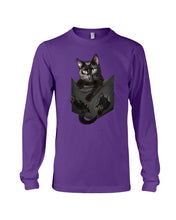 Load image into Gallery viewer, Cat In Your Front Pocket Perfect Gift For Friends Who Loves Cat Unisex Long Sleeve
