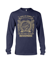 Load image into Gallery viewer, Los Mejores Nacen En Noviembre Gift For Men Unisex Long Sleeve
