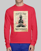 Load image into Gallery viewer, I'm Mostly Peace Love And Light Yoga Gift For Yoga Lovers Unisex Long Sleeve
