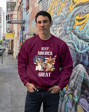 Load image into Gallery viewer, Keep America Great Yorkshire Terrier Gift For Dog Lovers Sweatshirt
