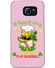 Load image into Gallery viewer, Baseball Drink Beer Day St Patrick's Day Gift For Baseball Lovers Phone case
