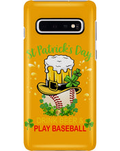 Load image into Gallery viewer, Baseball Drink Beer Day St Patrick's Day Gift For Baseball Lovers Phone case
