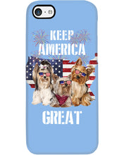Load image into Gallery viewer, Keep America Great Yorkshire Terrier Gift For Dog Lovers Phone case
