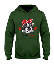 Load image into Gallery viewer, Boston Terrier With White Glasses Love Mom Gift For Dog Lovers Hoodie
