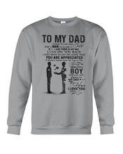 Load image into Gallery viewer, Giving For  Dad Let You Know You're Appreciated  Custom Design Sweatshirt
