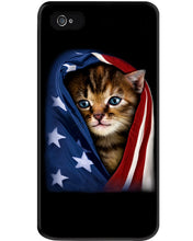 Load image into Gallery viewer, Lovely Tote Bag Cat In American Flag Gift For Cat Lovers Phone case
