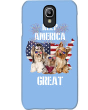 Load image into Gallery viewer, Keep America Great Yorkshire Terrier Gift For Dog Lovers Phone case
