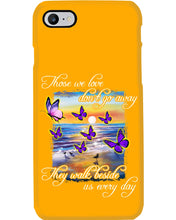 Load image into Gallery viewer, Butterfly Sunset On Beach Those We Love Don't Go Away Gift For Lover Phone case
